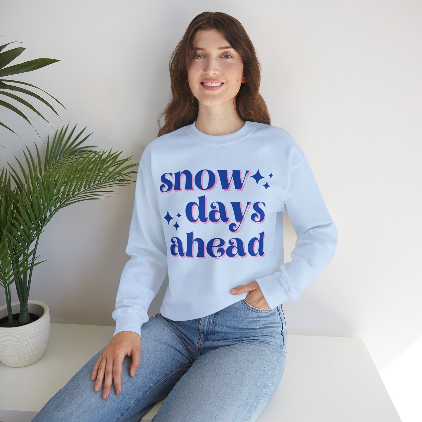 Snow Days Ahead Crewneck Sweatshirt