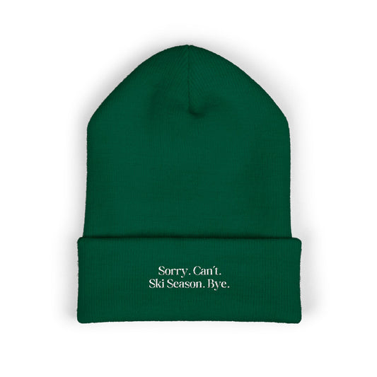 Sorry Can't Classic Cuffed Beanie