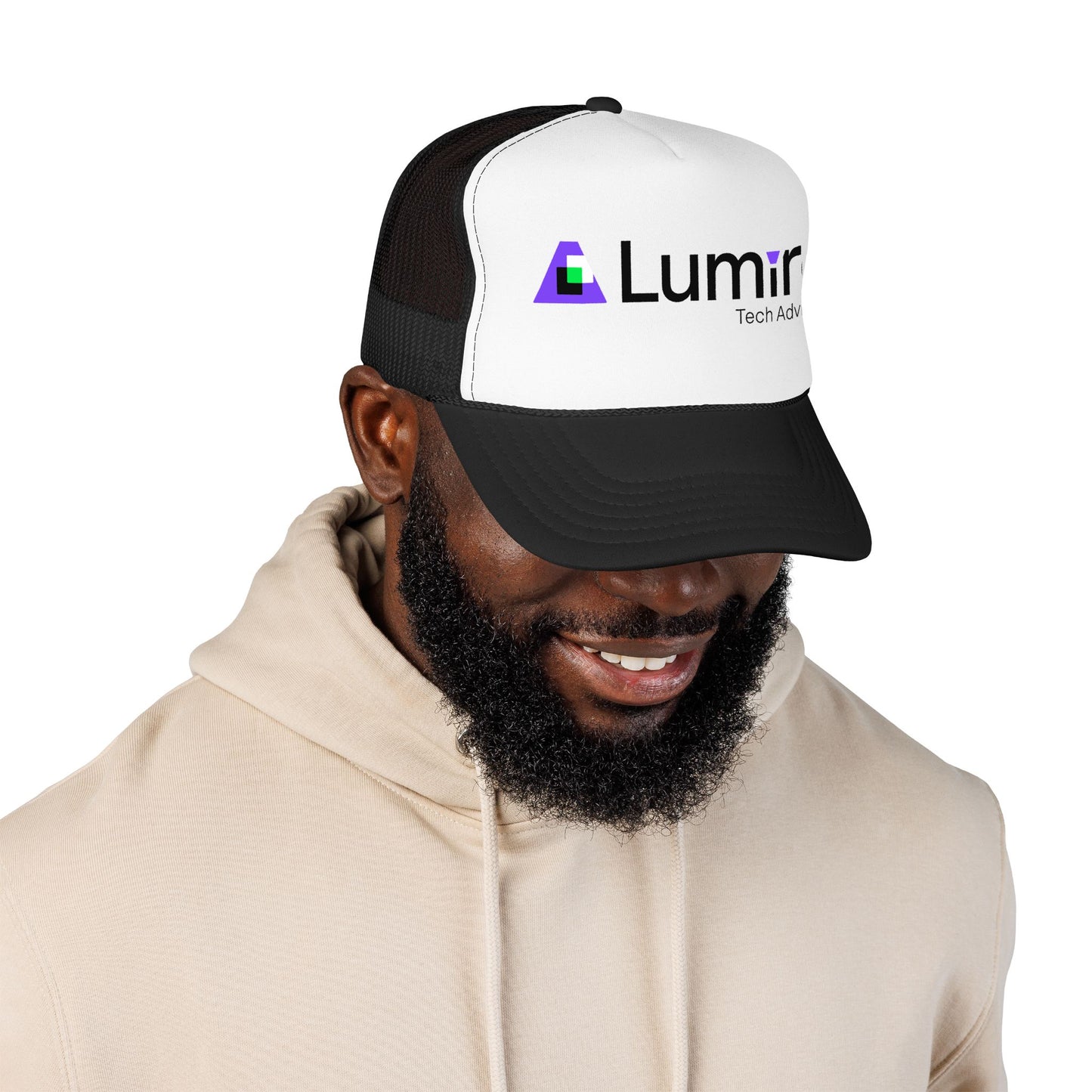 Lumira Tech Advisors Foam Trucker Hat — Branded Logo Mesh Cap