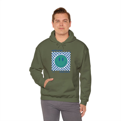 Après Vibes Teal Smiley Face Hoodie Sweatshirt