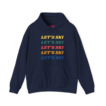 Lets Ski Hoodie Sweatshirt