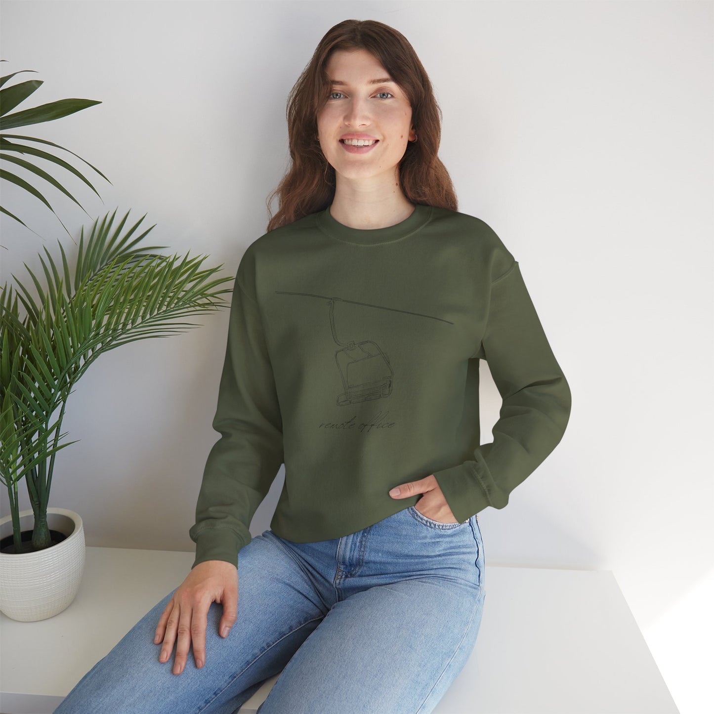 Remote Office Crewneck Sweatshirt