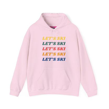 Lets Ski Hoodie Sweatshirt