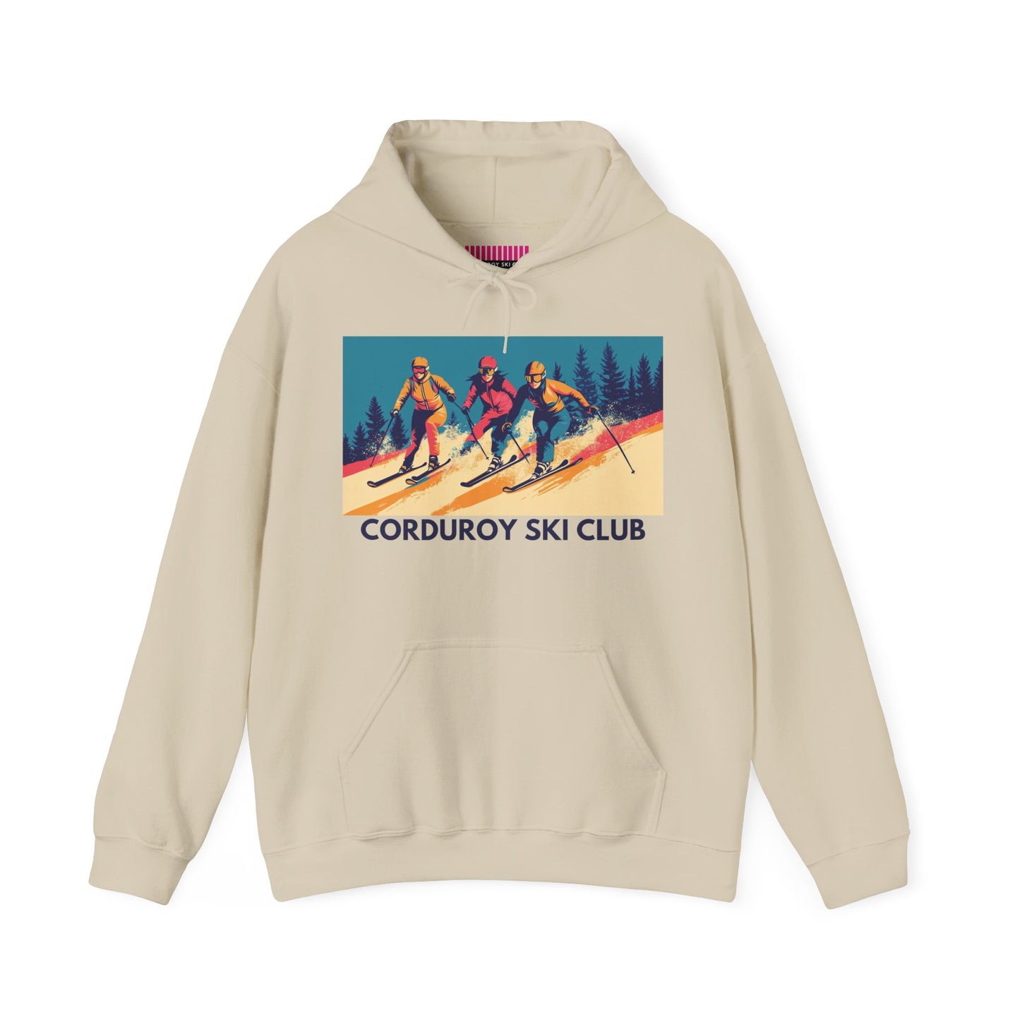 Three Skiers Hoodie Sweatshirt