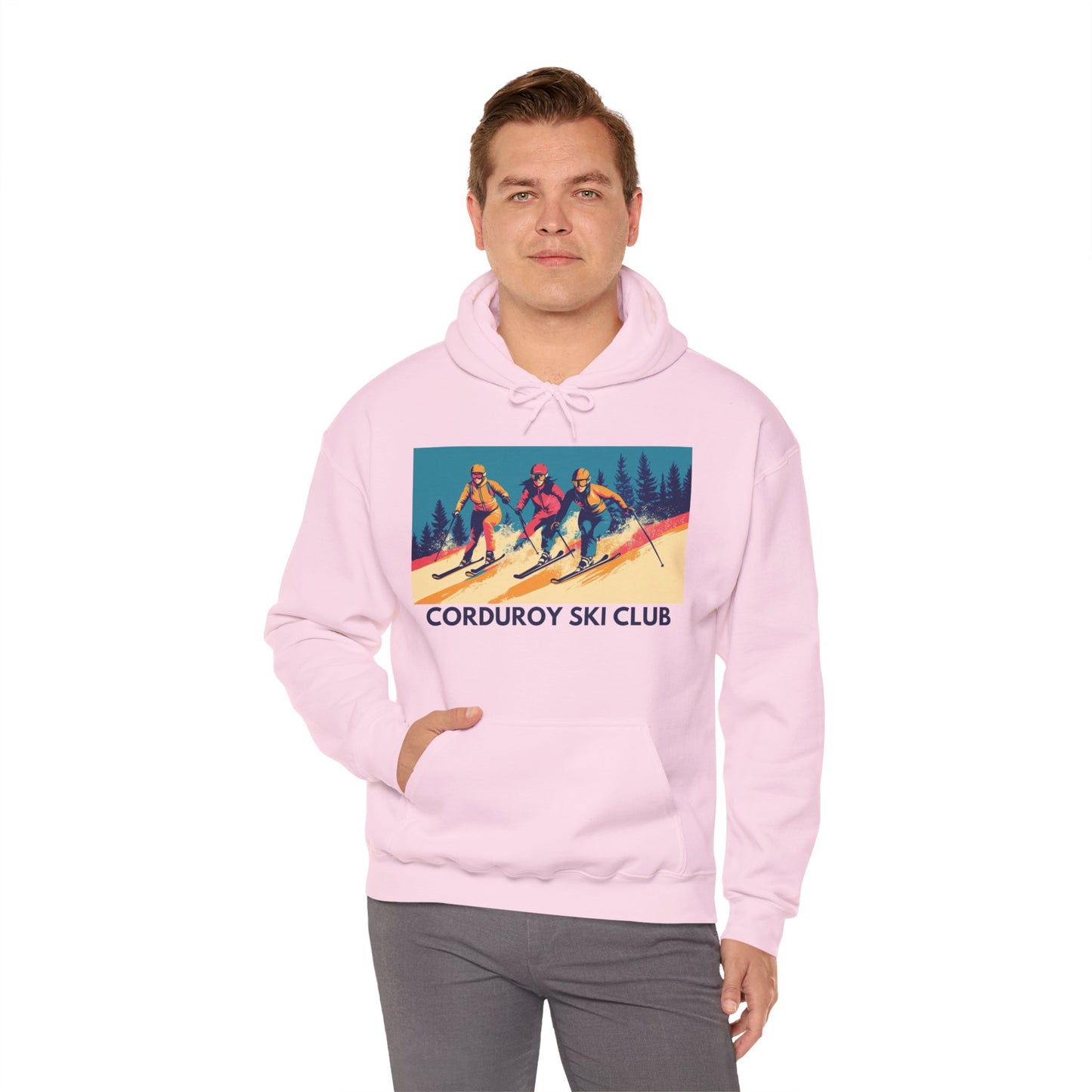 Three Skiers Hoodie Sweatshirt