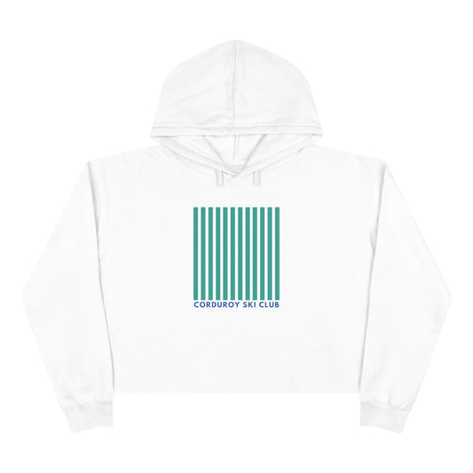 Corduroy Ski Club Crop Hoodie