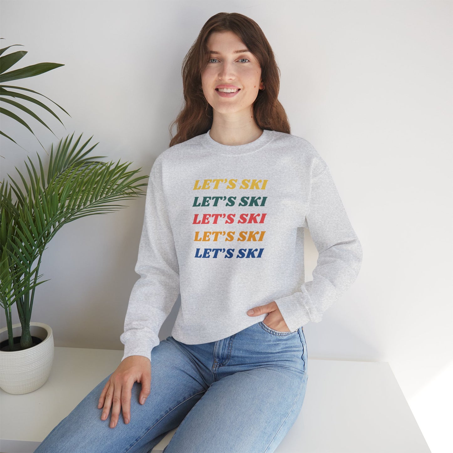 Let's Ski Crewneck Sweatshirt