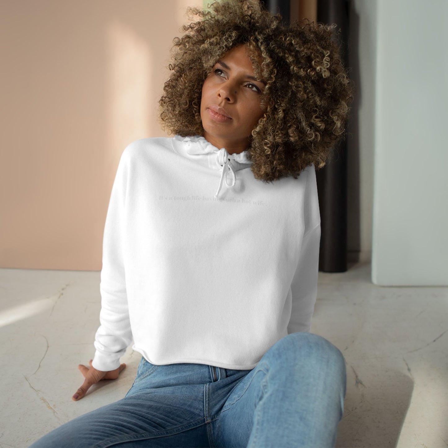 Hot Wife Cropped Hoodie
