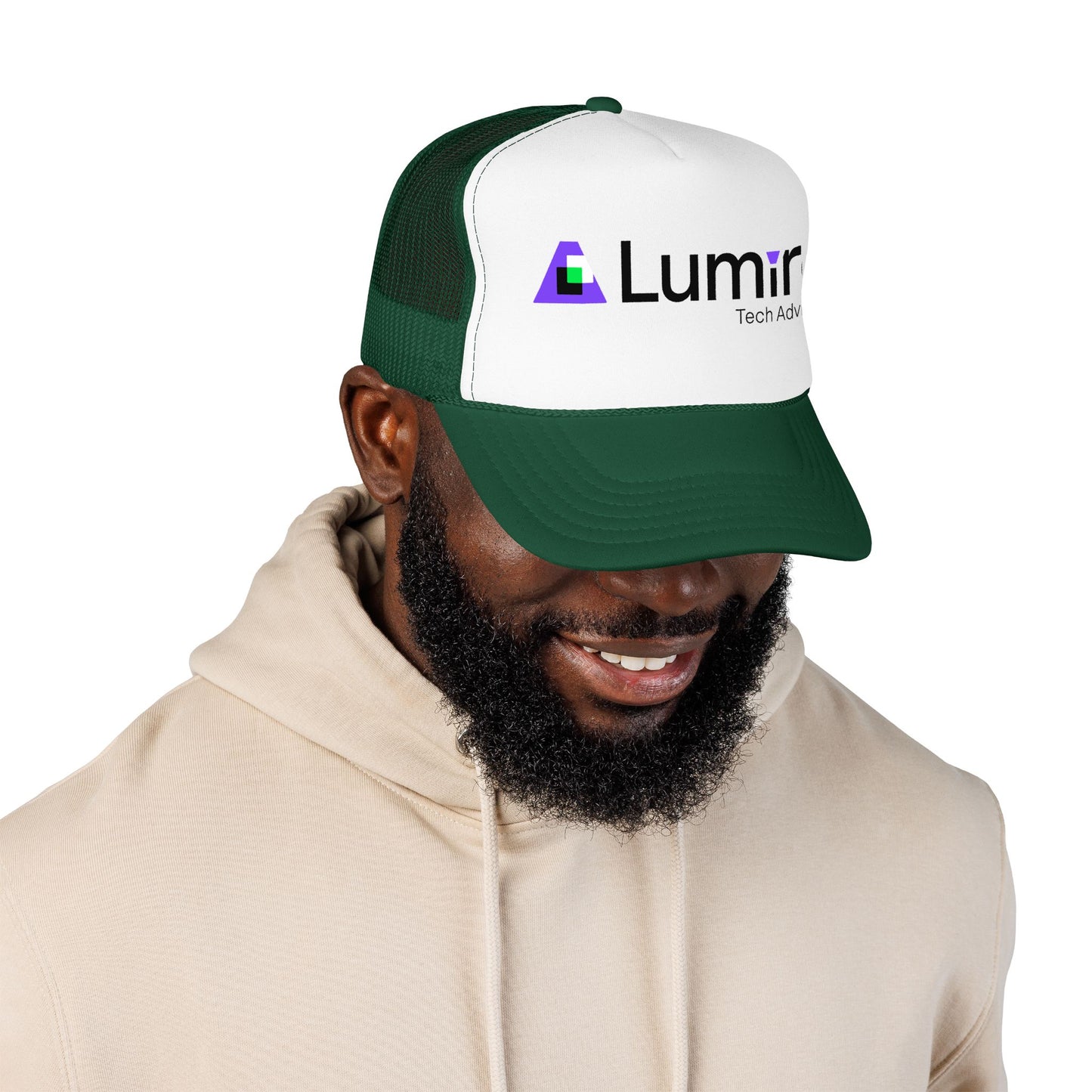 Lumira Tech Advisors Foam Trucker Hat — Branded Logo Mesh Cap