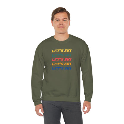 Let's Ski Crewneck Sweatshirt