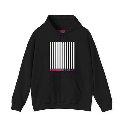 Corduroy Club White Logo Hoodie Sweatshirt