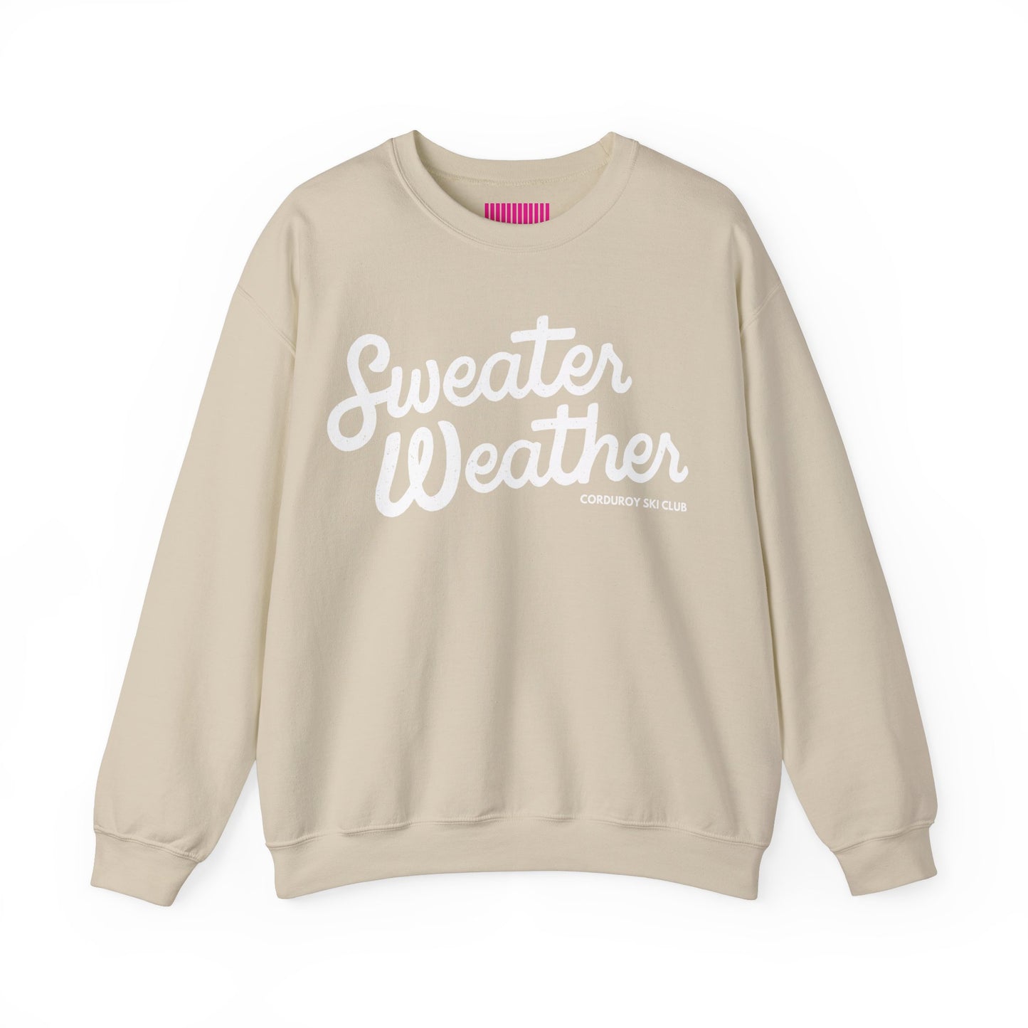 Sweater Weather Corduroy Ski Club Crewneck Sweatshirt