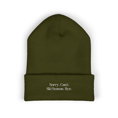 Sorry Can't Classic Cuffed Beanie