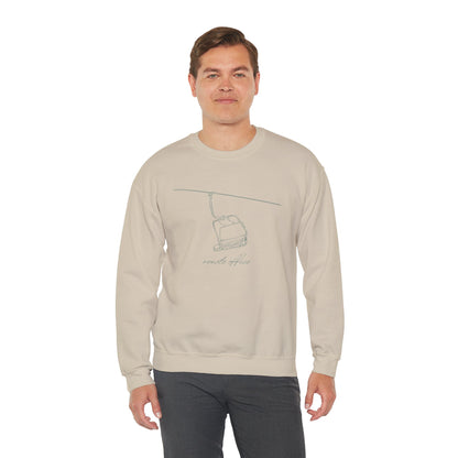 Remote Office Ski Lift Crewneck Sweatshirt