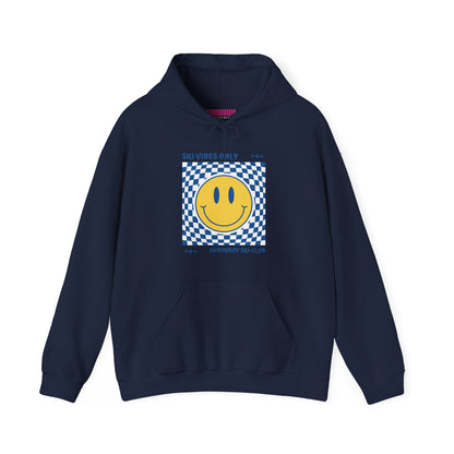 Ski Vibes Only Yellow Smiley Face Hoodie Sweatshirt