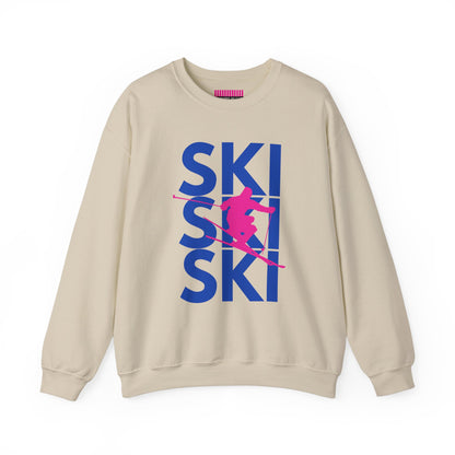 SKI SKI SKI Skier Crewneck Sweatshirt