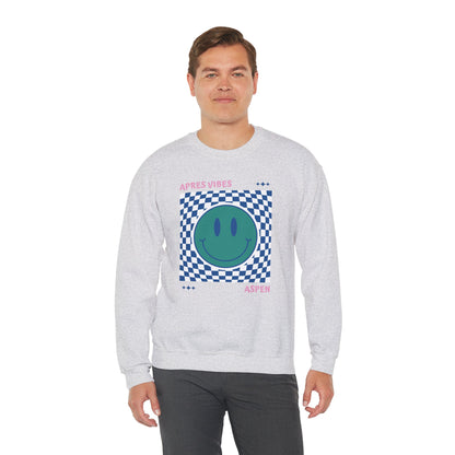 Après Vibes Aspen Smiley Face Crewneck Sweatshirt
