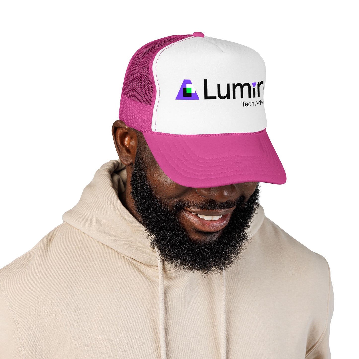 Lumira Tech Advisors Foam Trucker Hat — Branded Logo Mesh Cap