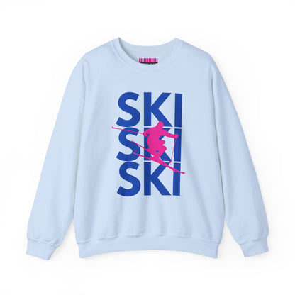 SKI SKI SKI Skier Crewneck Sweatshirt