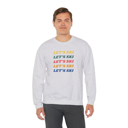 Let's Ski Crewneck Sweatshirt