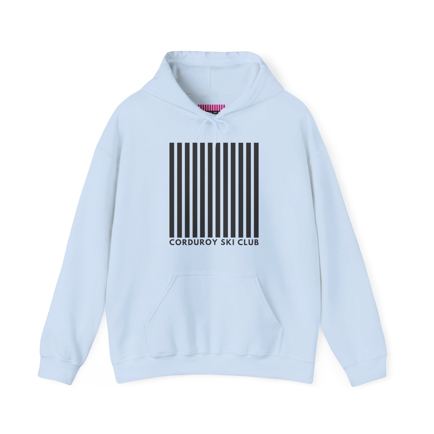 Corduroy Ski Club Black Logo Hoodie Sweatshirt