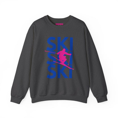 SKI SKI SKI Skier Crewneck Sweatshirt