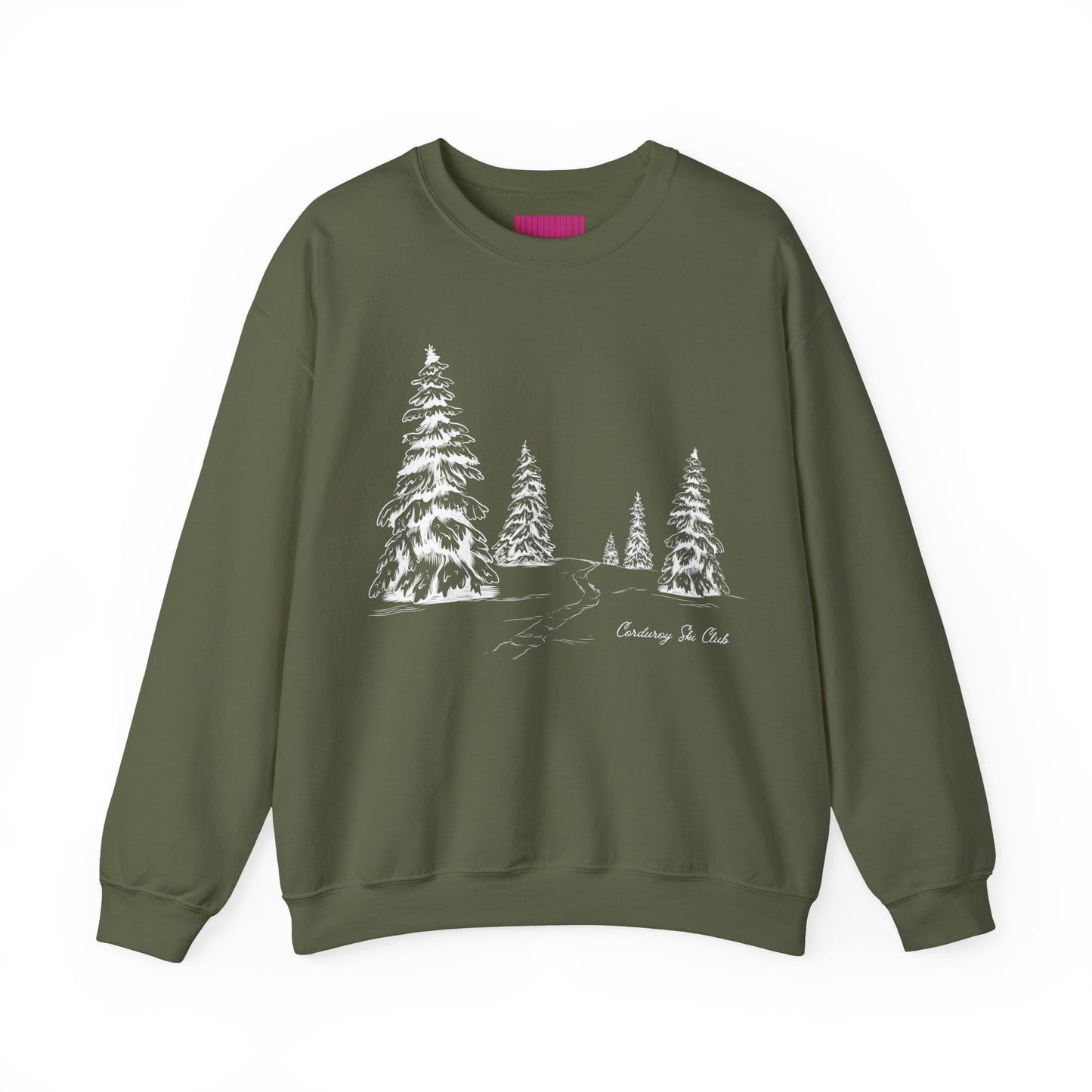 Treescape Corduroy Ski Club Crewneck Sweatshirt