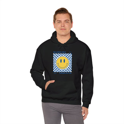 Ski Vibes Only Yellow Smiley Face Hoodie Sweatshirt