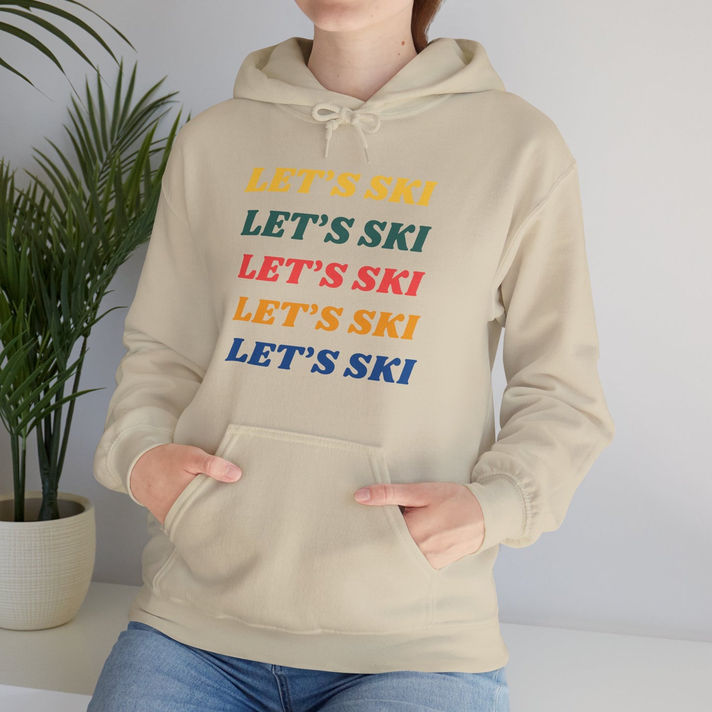 Lets Ski Hoodie Sweatshirt