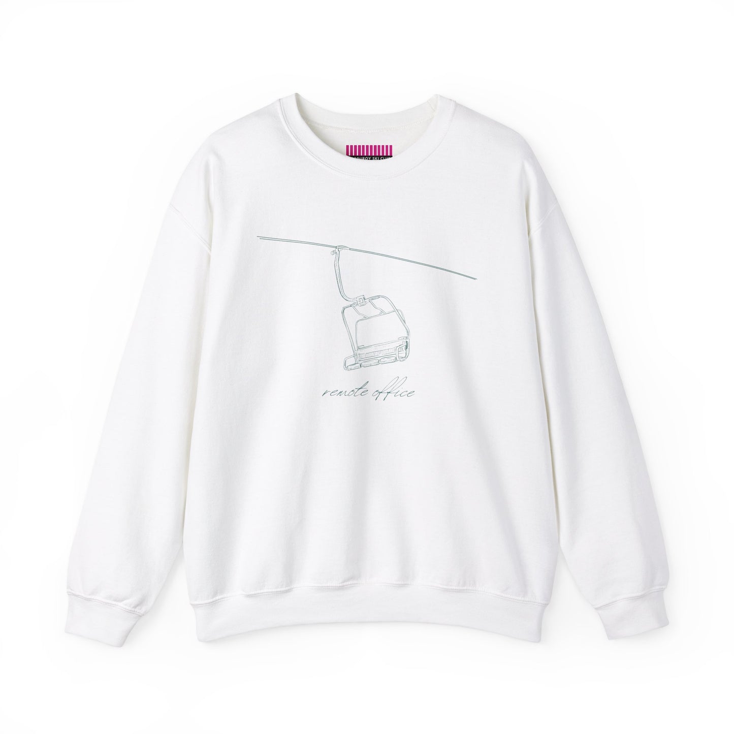 Remote Office Ski Lift Crewneck Sweatshirt