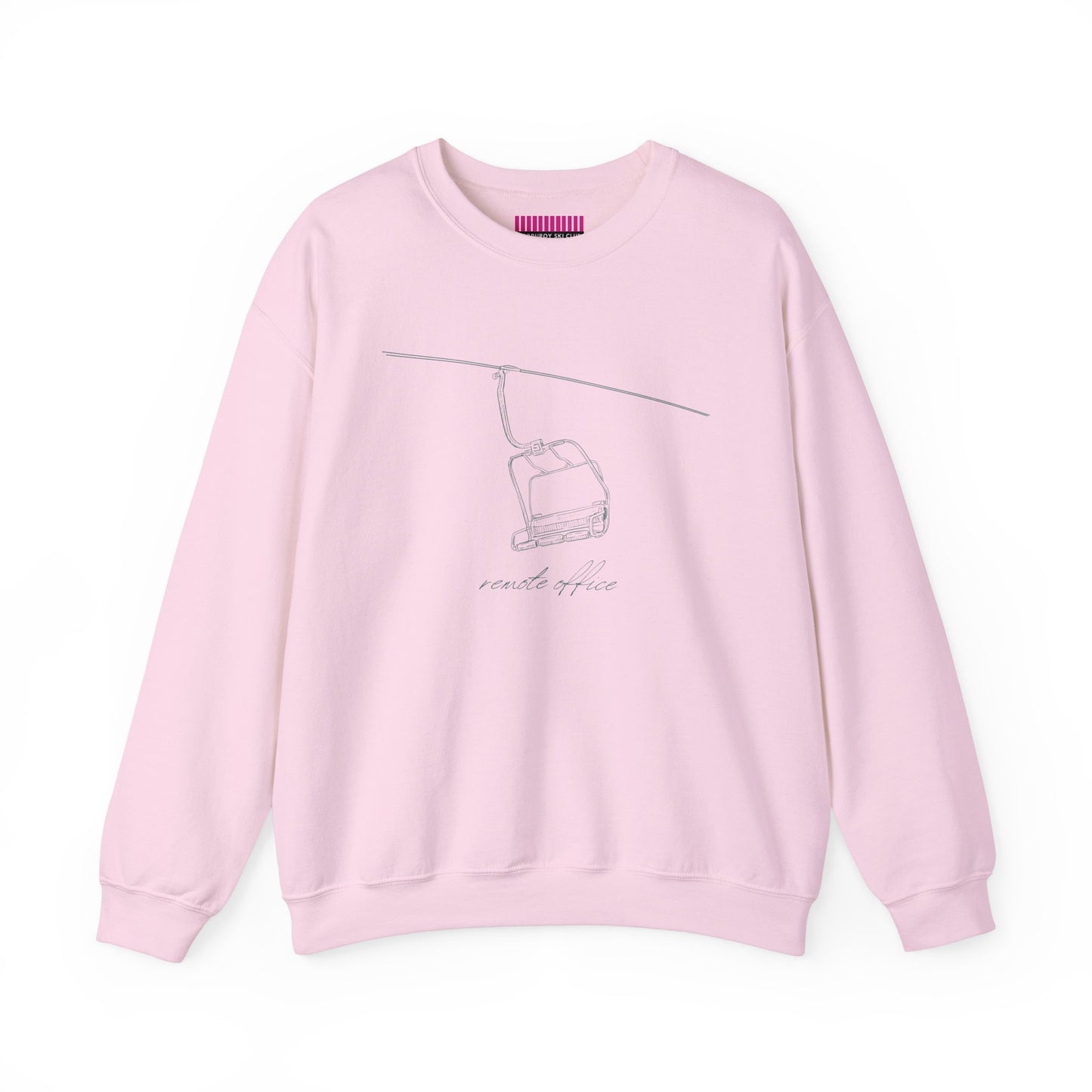 Remote Office Ski Lift Crewneck Sweatshirt