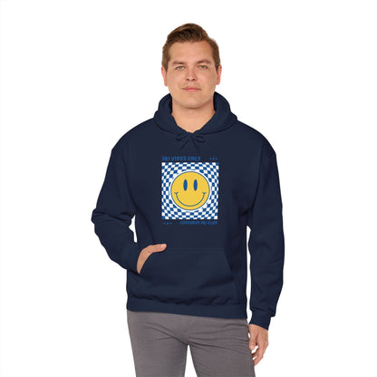 Ski Vibes Only Yellow Smiley Face Hoodie Sweatshirt