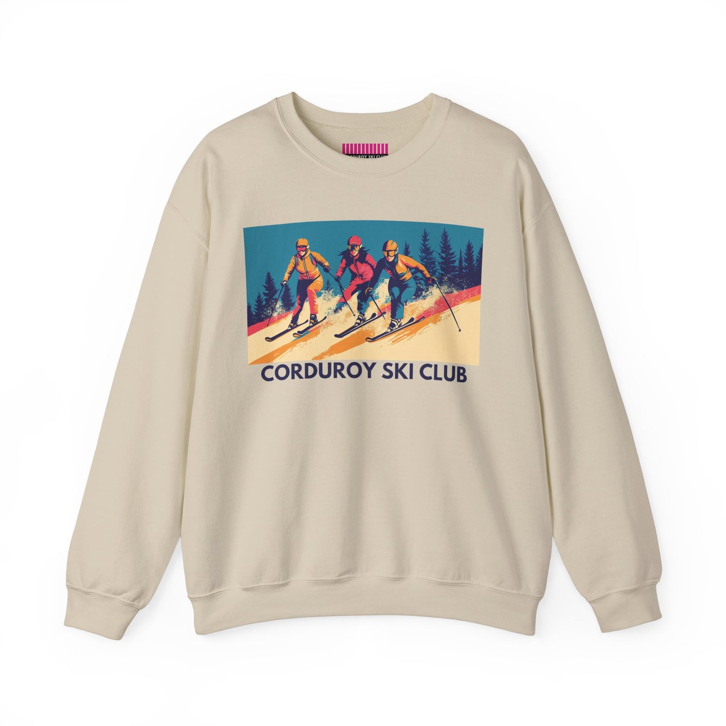 Three Skiers Crewneck Sweatshirt