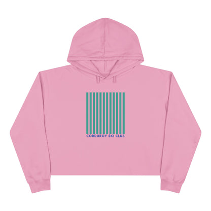 Corduroy Ski Club Crop Hoodie