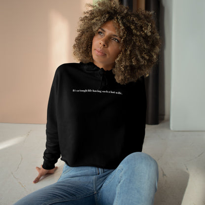 Hot Wife Cropped Hoodie