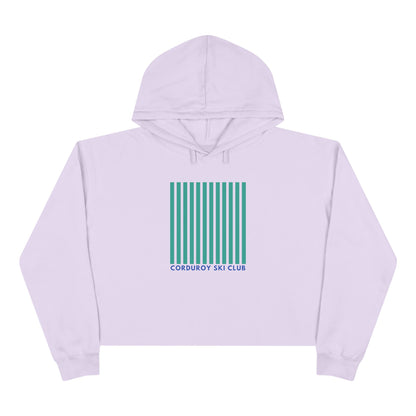 Corduroy Ski Club Crop Hoodie