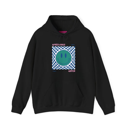 Après Vibes Aspen Smiley Face Hoodie Sweatshirt