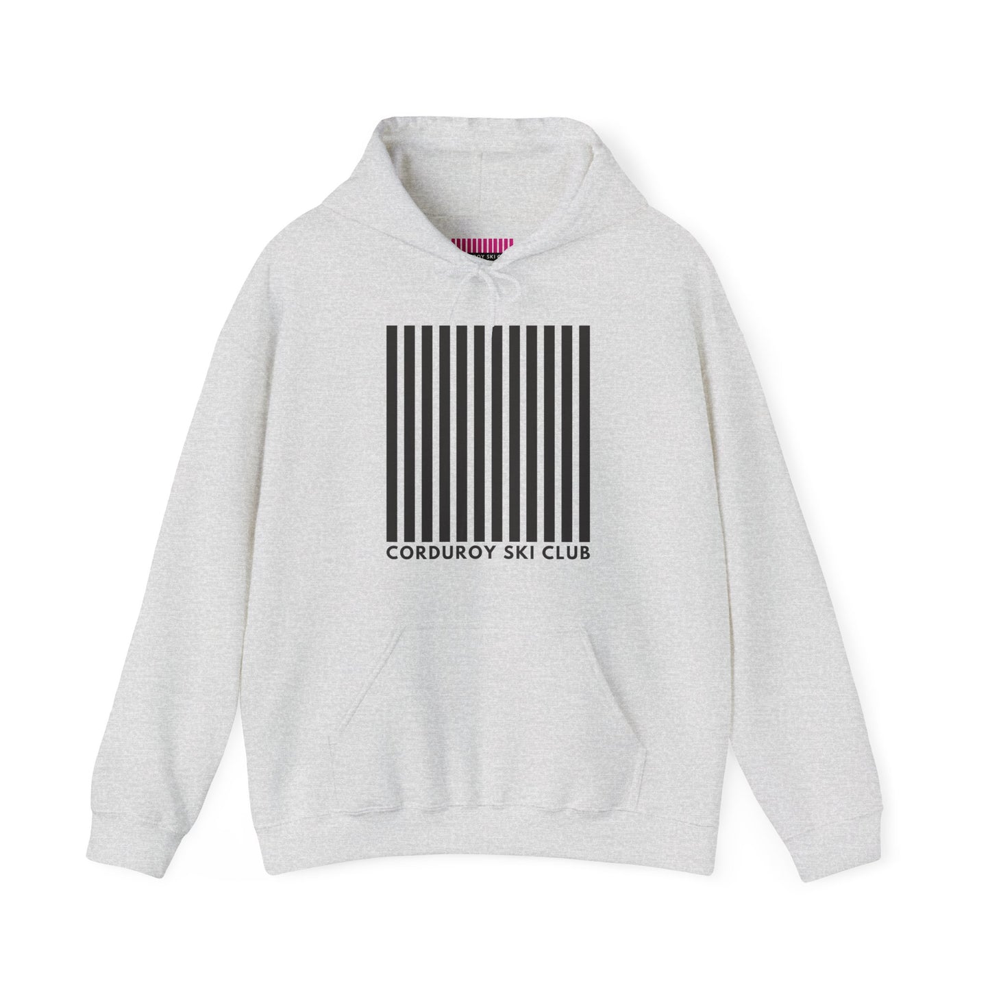 Corduroy Ski Club Black Logo Hoodie Sweatshirt