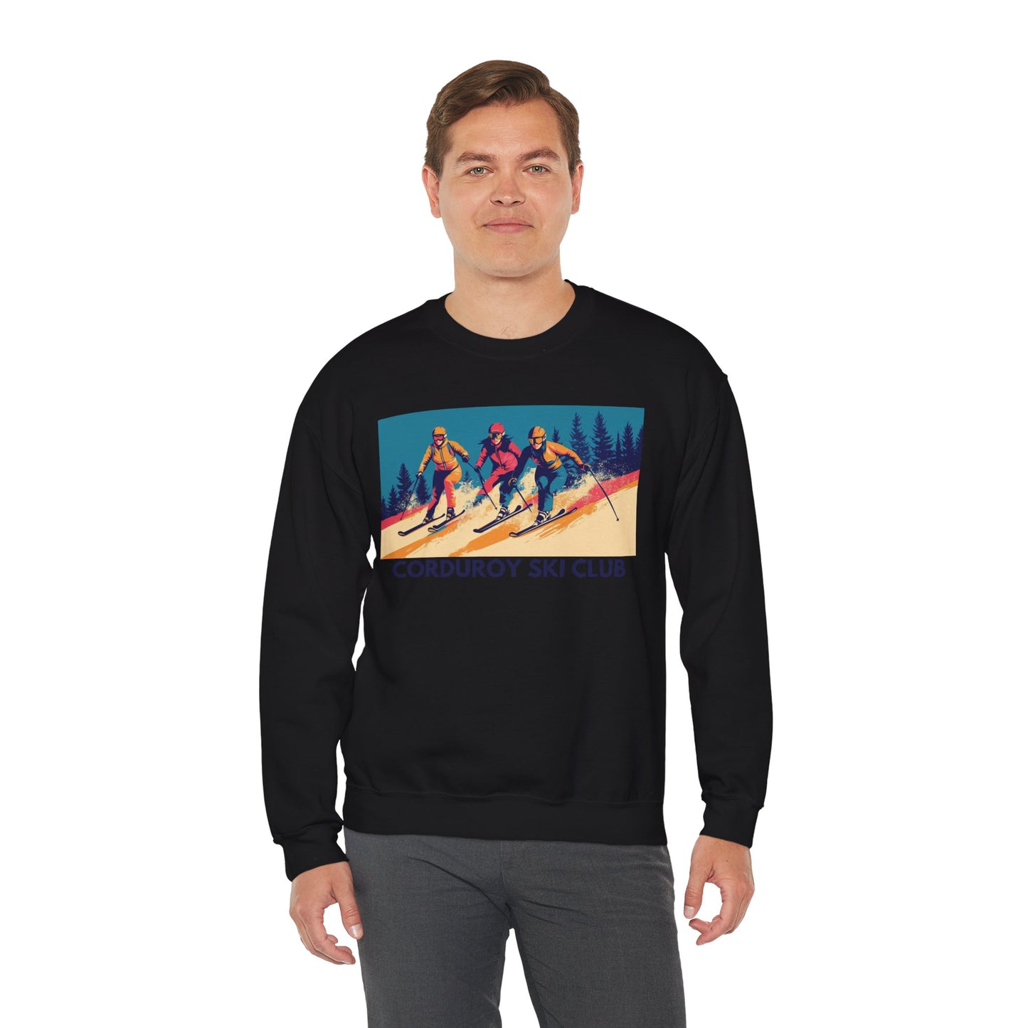 Three Skiers Crewneck Sweatshirt