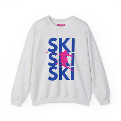 SKI SKI SKI Skier Crewneck Sweatshirt