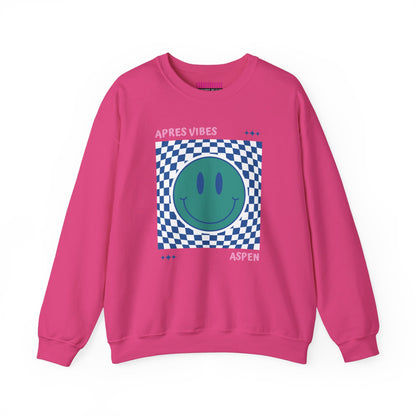 Après Vibes Aspen Smiley Face Crewneck Sweatshirt