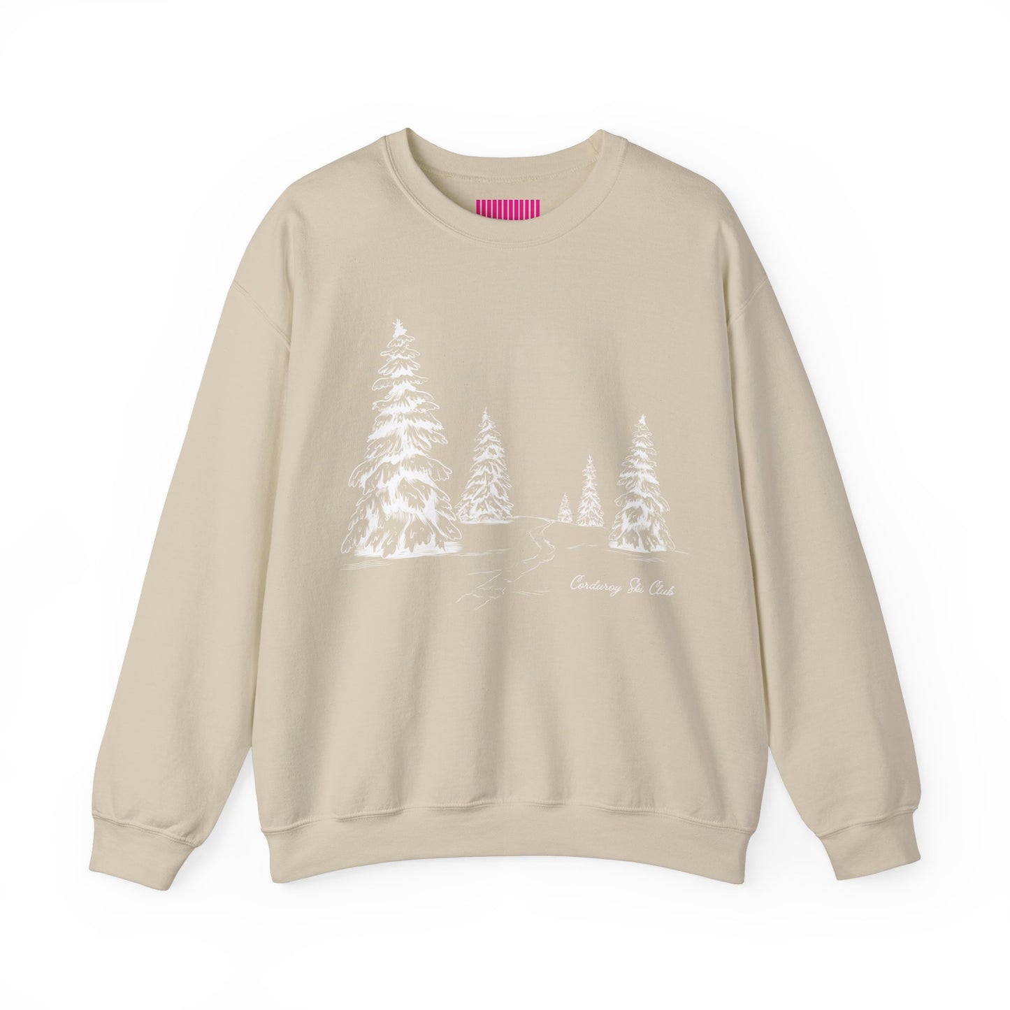 Treescape Corduroy Ski Club Crewneck Sweatshirt