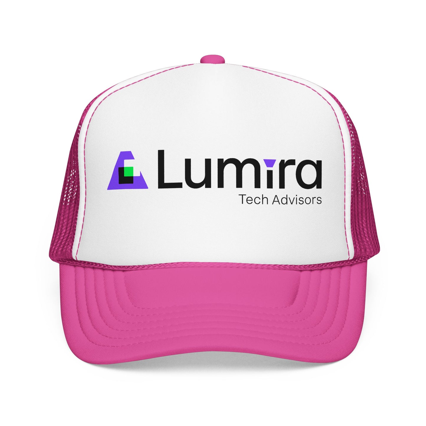 Lumira Tech Advisors Foam Trucker Hat — Branded Logo Mesh Cap