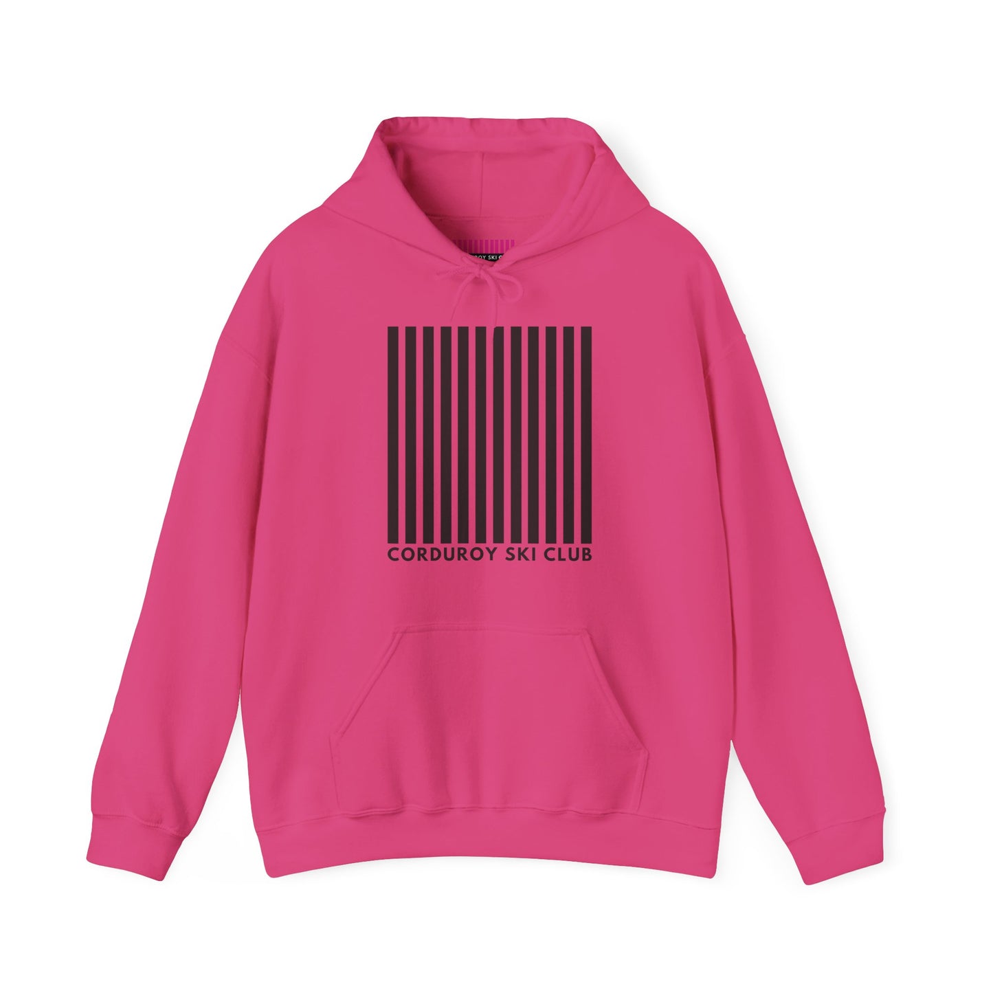 Corduroy Ski Club Black Logo Hoodie Sweatshirt