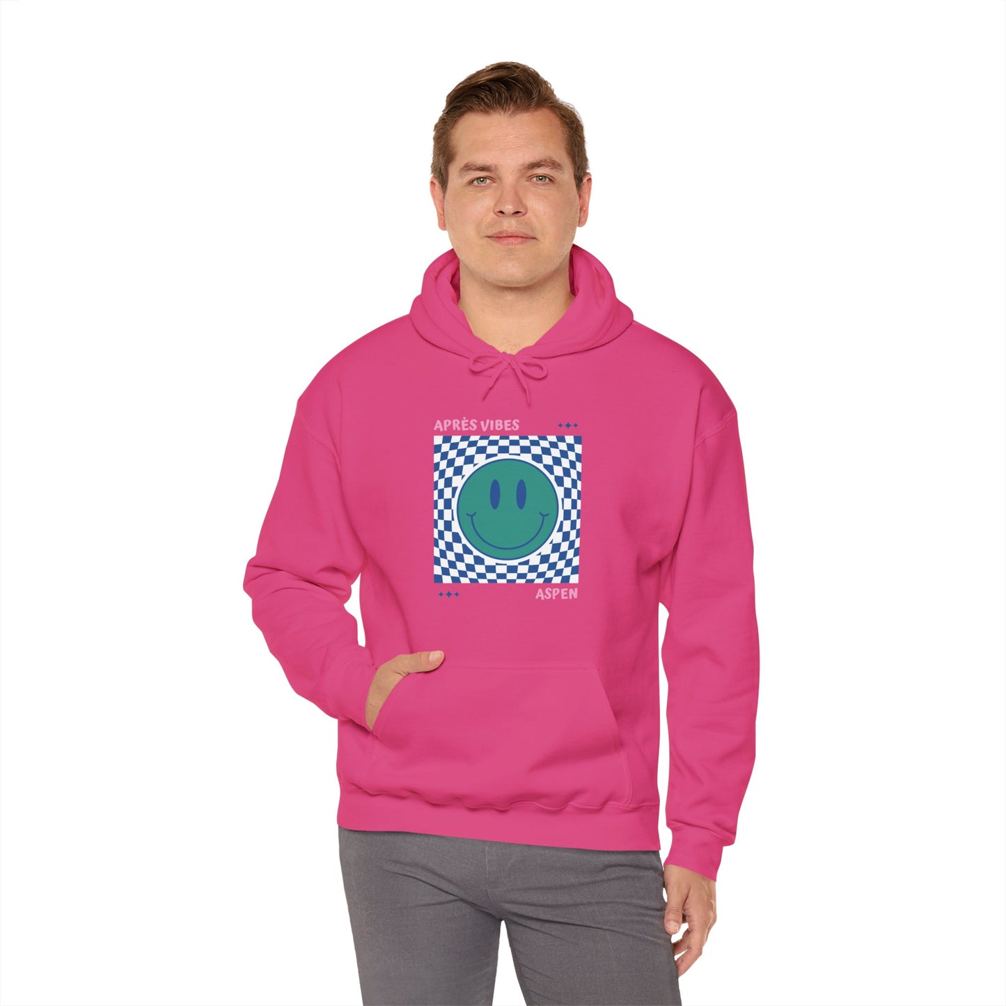 Après Vibes Aspen Smiley Face Hoodie Sweatshirt