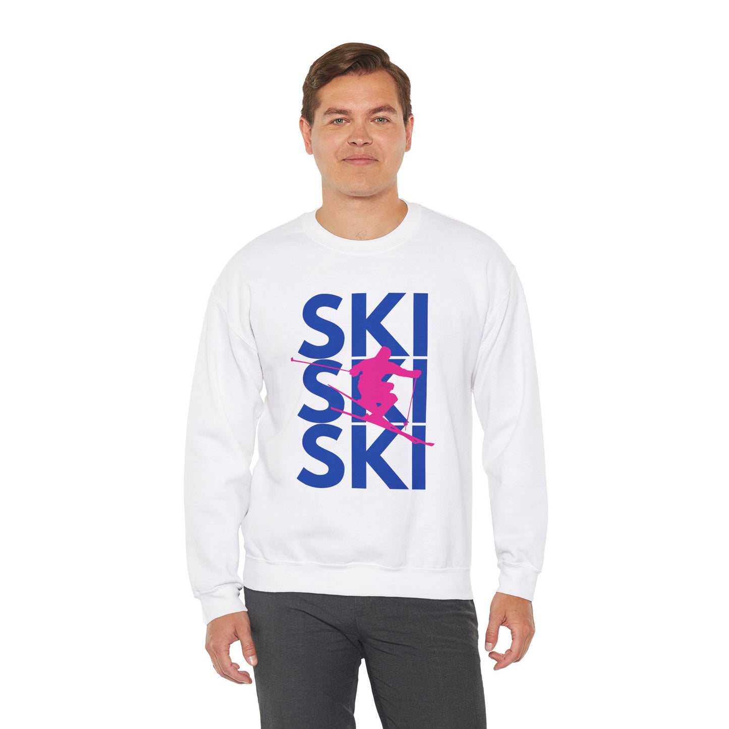SKI SKI SKI Skier Crewneck Sweatshirt