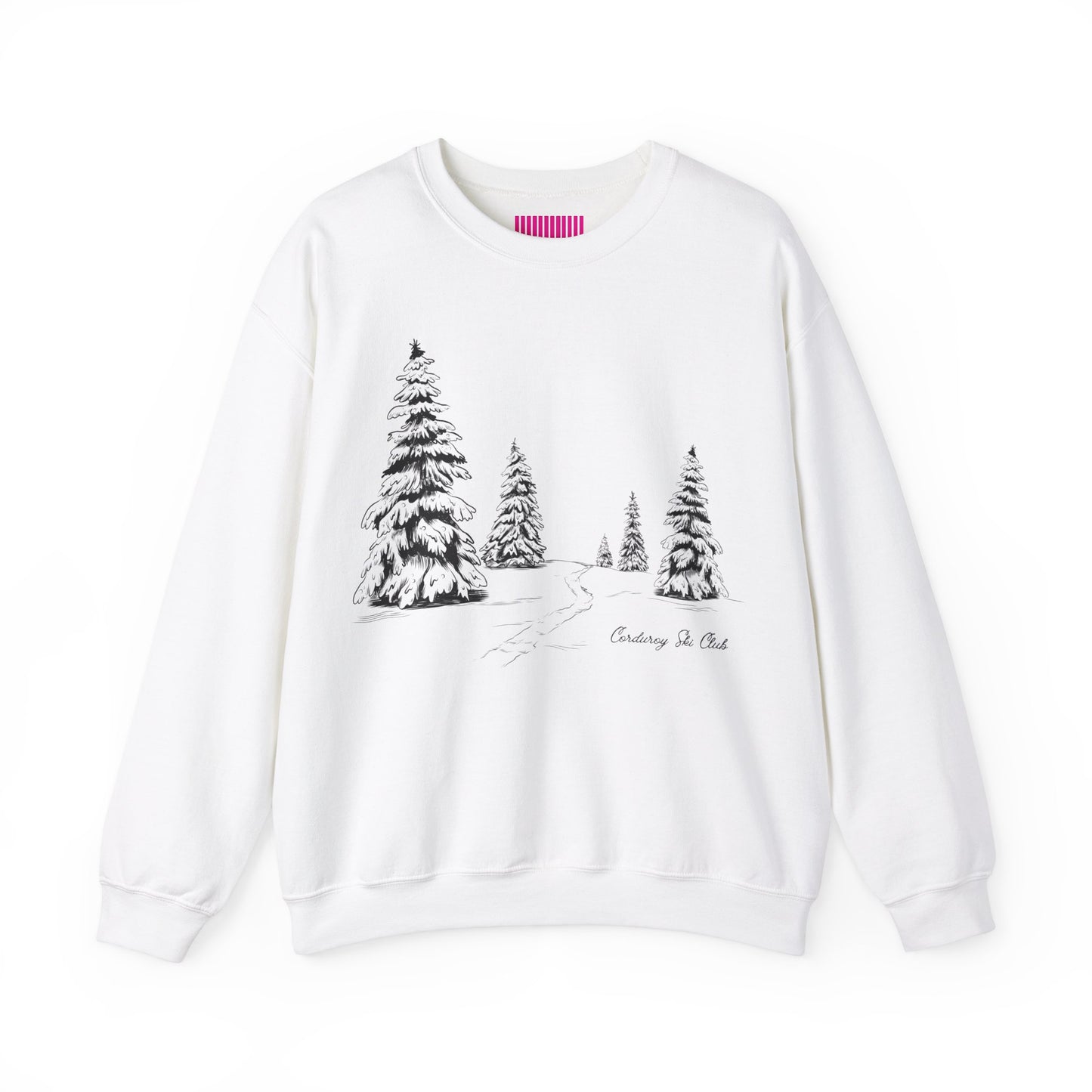 Treescape Corduroy Ski Club Crewneck Sweatshirt