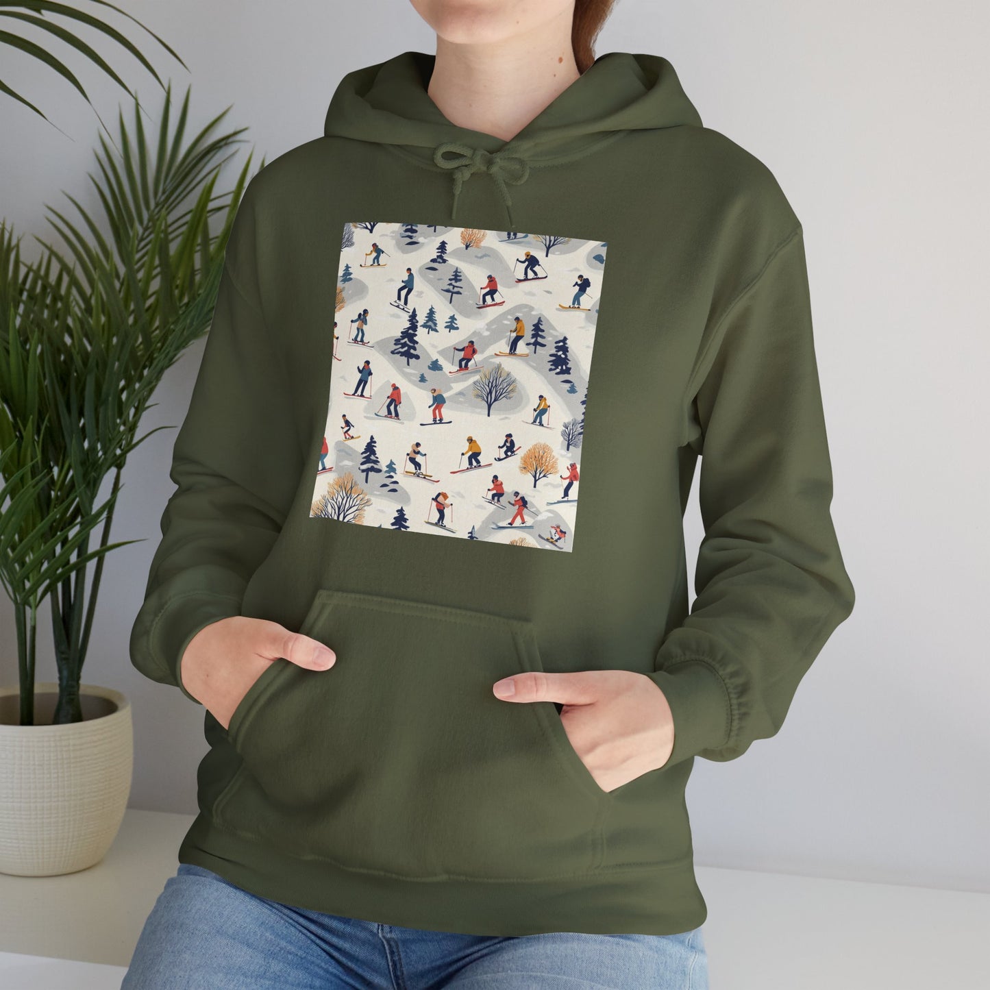 Retro Ski Hoodie Sweatshirt