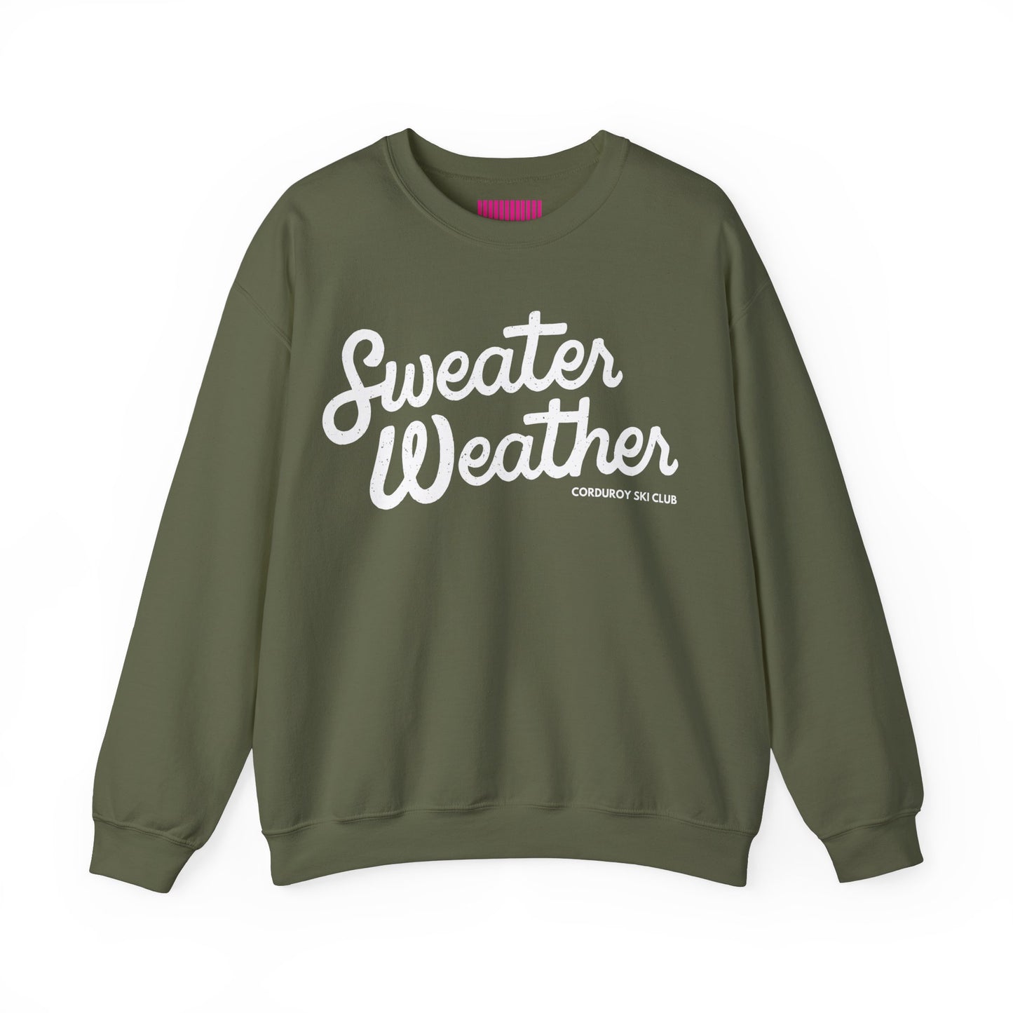 Sweater Weather Corduroy Ski Club Crewneck Sweatshirt