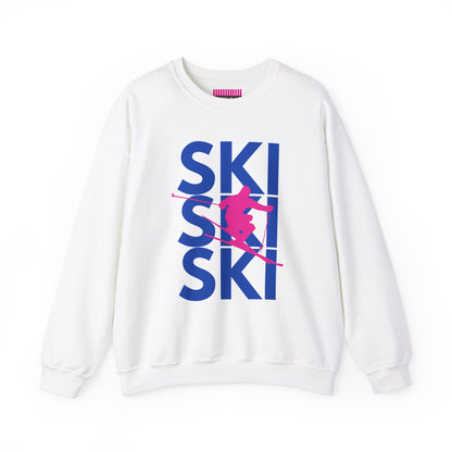 SKI SKI SKI Skier Crewneck Sweatshirt